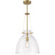 Foster 1 Light 14 inch Warm Brass Pendant Ceiling Light