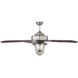 Trudy 52 inch Satin Nickel with Chestnut Blades Outdoor Ceiling Fan