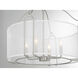 Ashlay 4 Light 22 inch Satin Nickel Pendant Ceiling Light