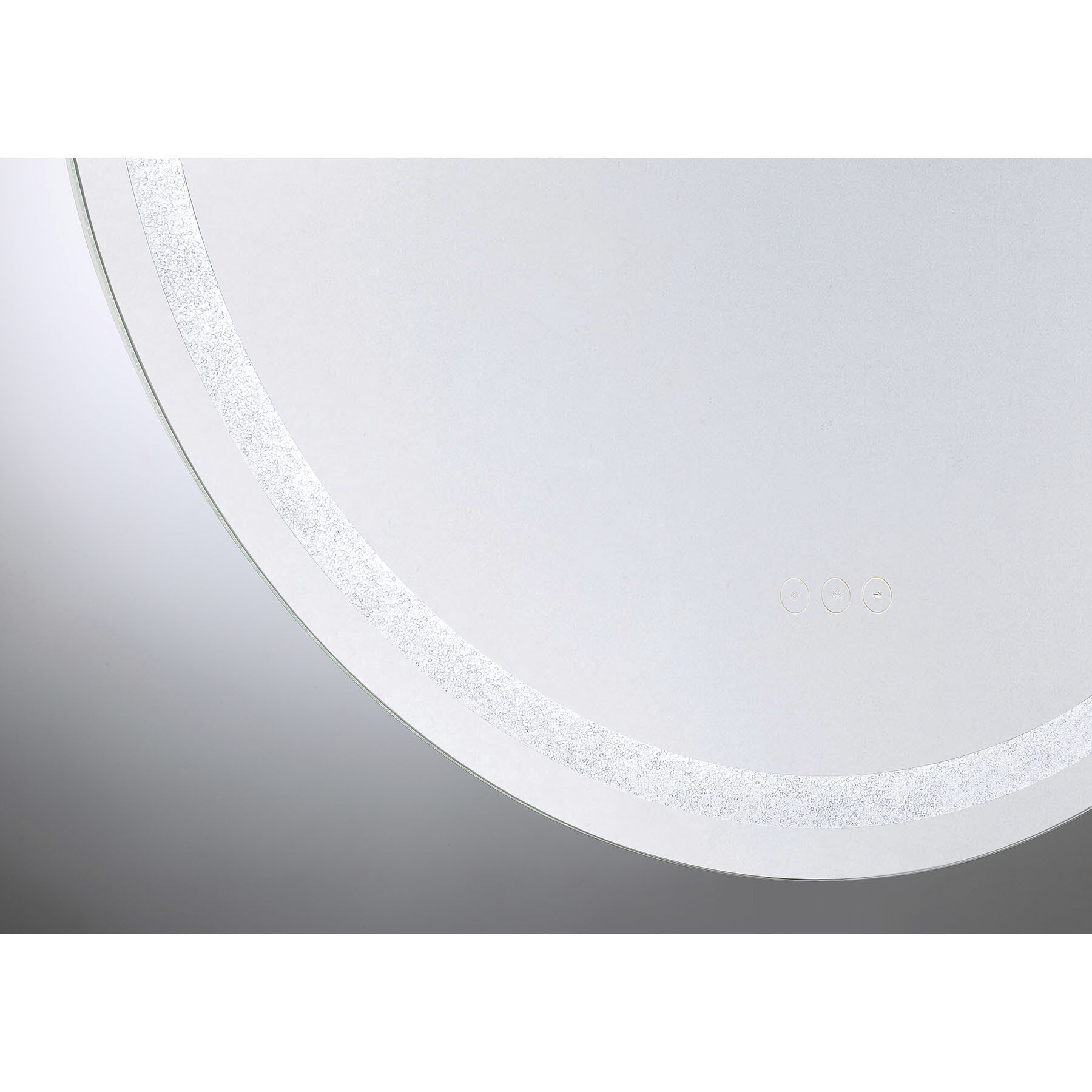 Cordova 32 X 32 inch Crushed Crystal Mirror, Frontlit