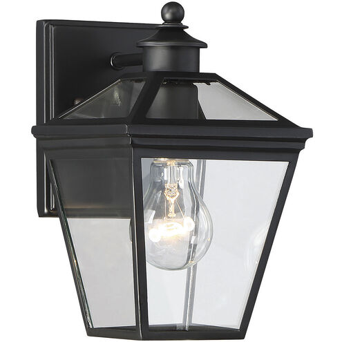 Ellijay 1 Light 10 inch Matte Black Outdoor Wall Lantern