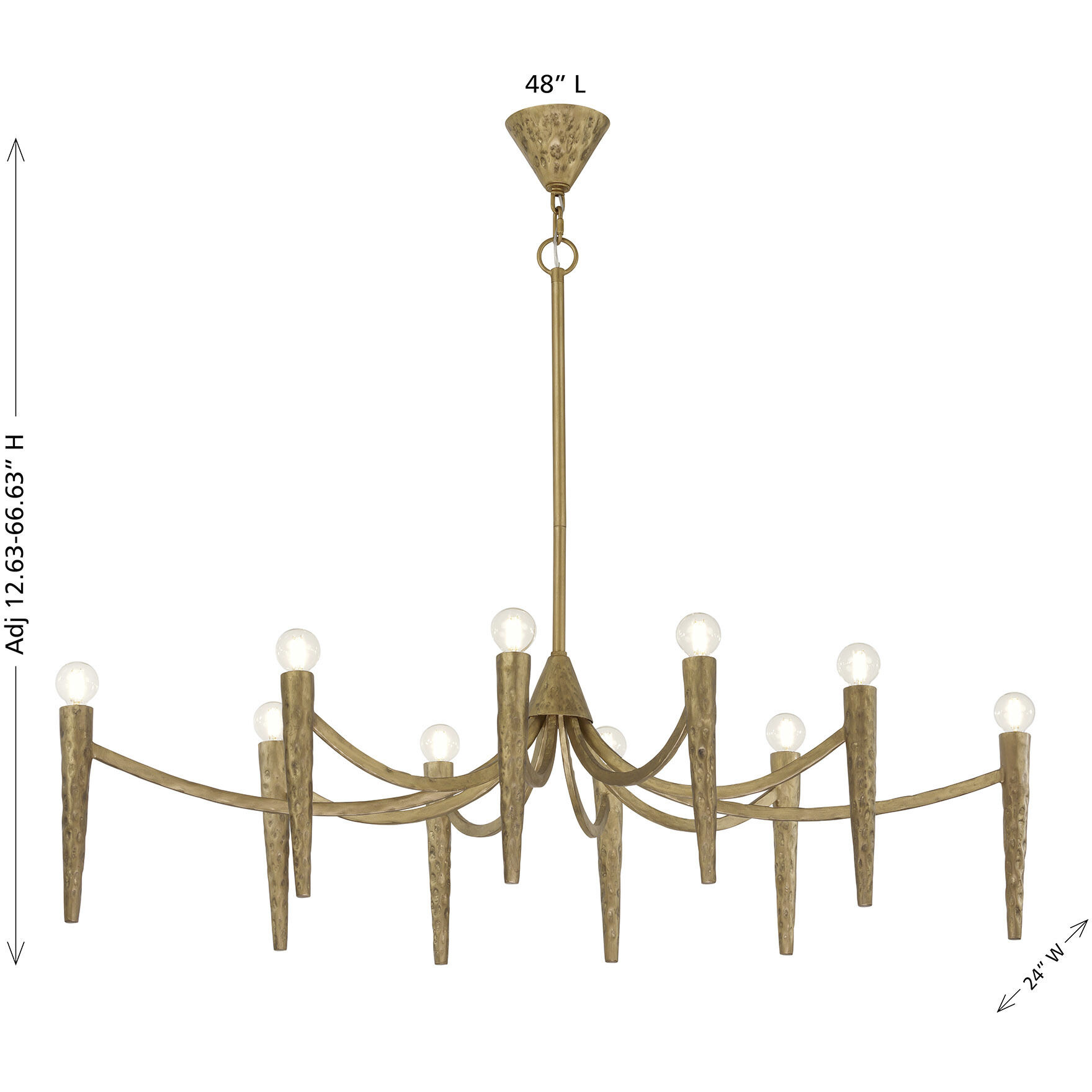 Belleza Linear Chandelier Ceiling Light