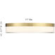 Clarion LED 11 inch Brass Flush Mount Ceiling Light