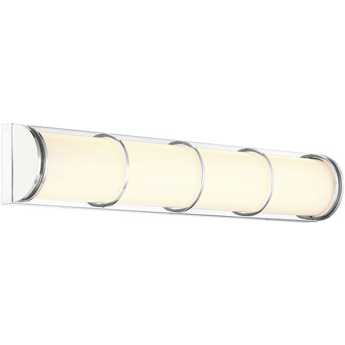 Harper LED 26 inch Chrome Bathroom Vanity Light Wall Light