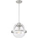 Pendleton 1 Light 14 inch Satin Nickel Pendant Ceiling Light, Essentials