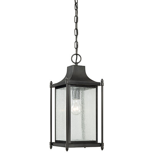 Dunnmore 1 Light 8 inch Matte Black Outdoor Hanging Lantern