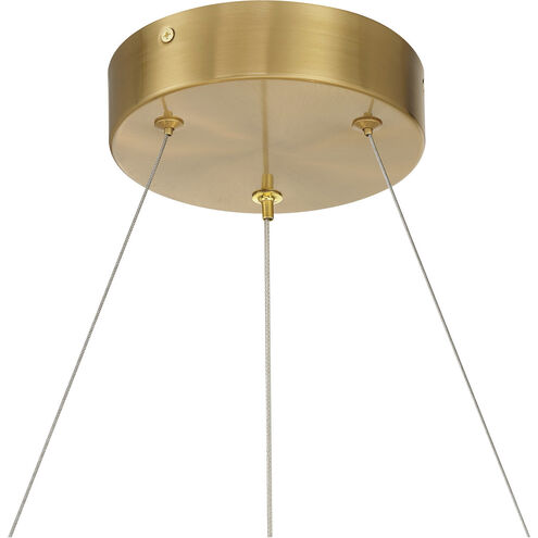 Castello LED 26.5 inch Warm Brass Chandelier Ceiling Light