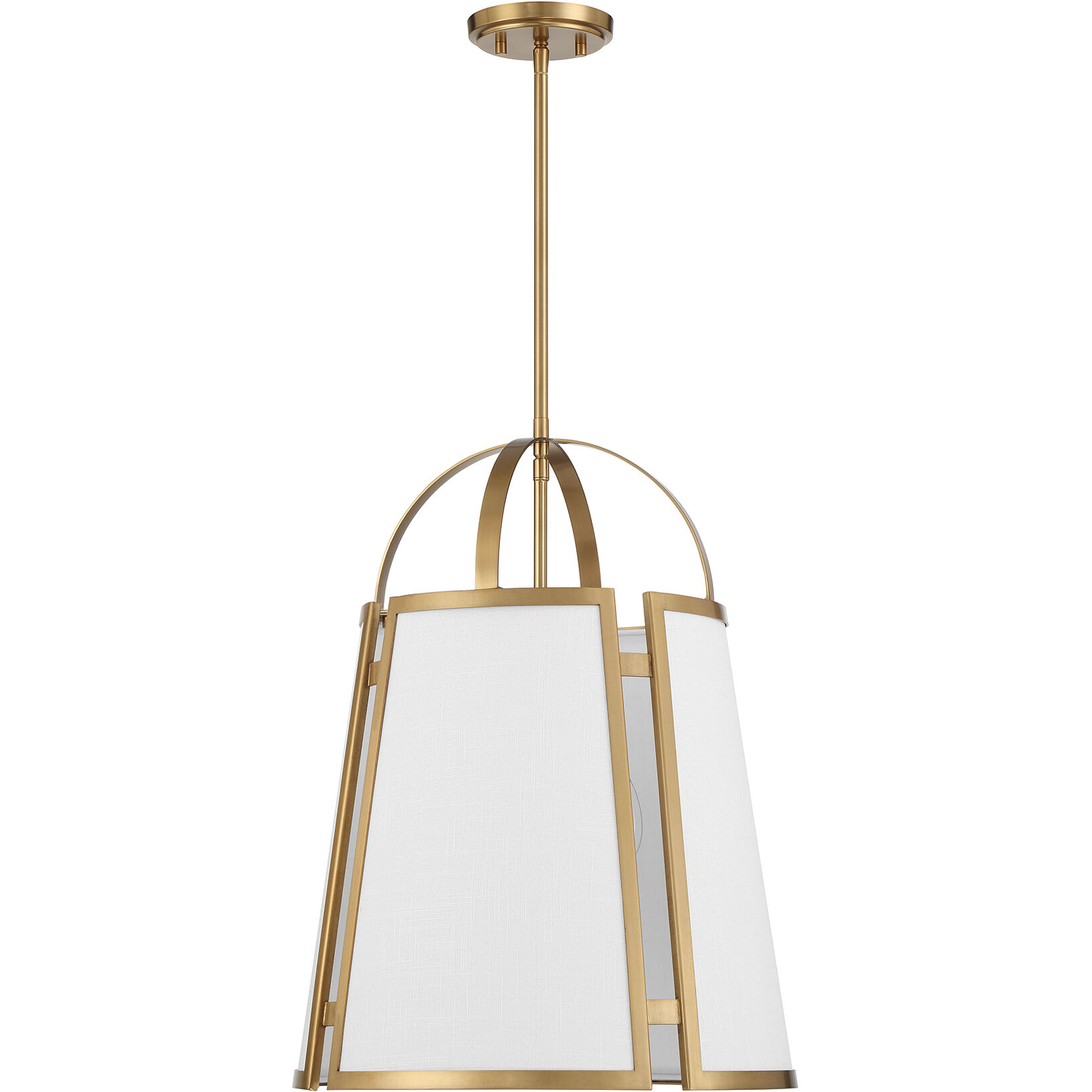 Chartwell 4 Light 16.75 inch Warm Brass Pendant Ceiling Light