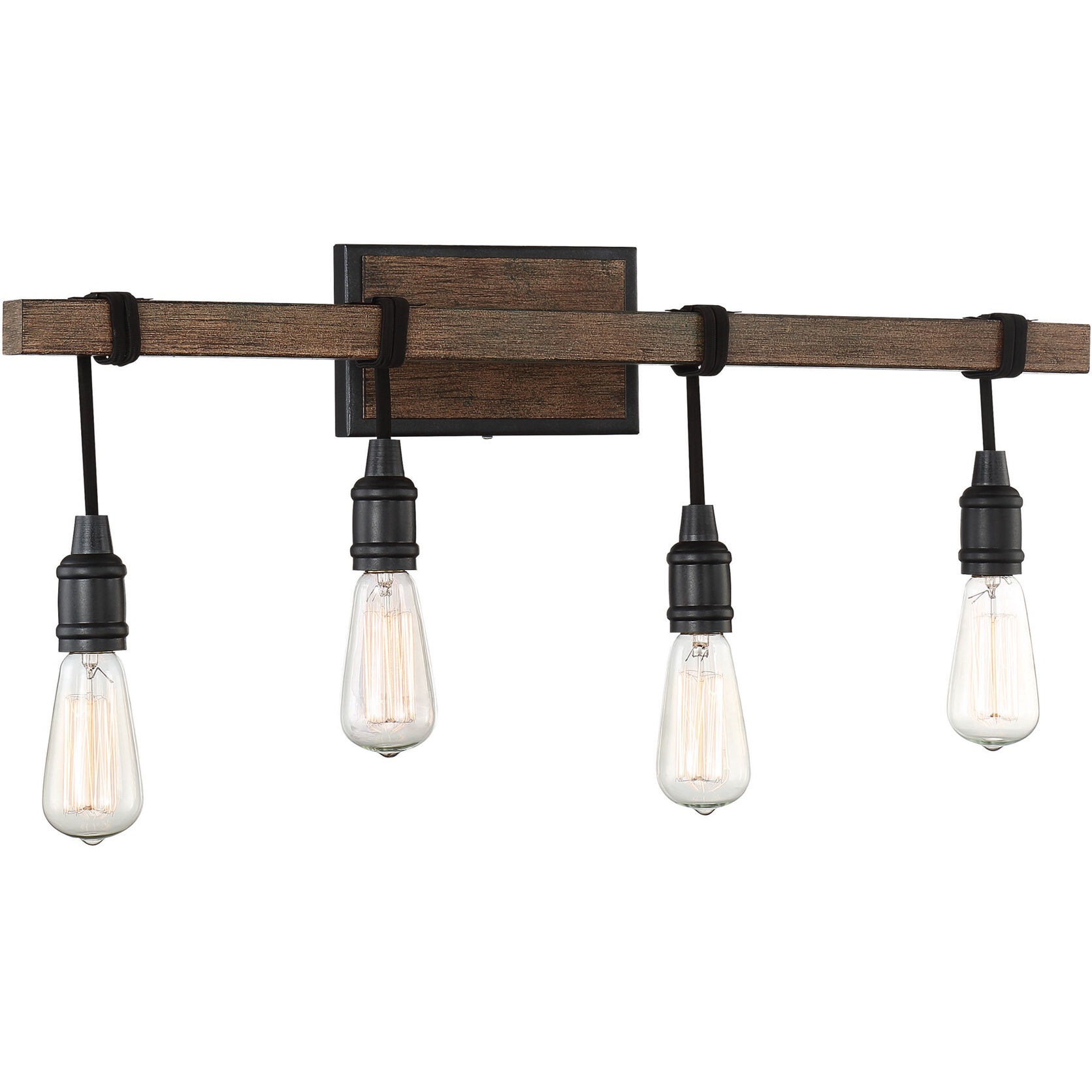 Burgess 4 Light 28 inch Durango Bathroom Vanity Light Wall Light