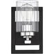 Redmond 1 Light 6 inch Matte Black with Polished Chrome Accents Sconce Wall Light