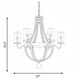 Eden 6 Light 29 inch Weathervane Outdoor Chandelier