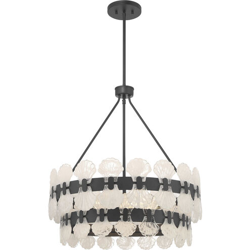 Bancroft 5 Light 24 inch Matte Black Chandelier Ceiling Light