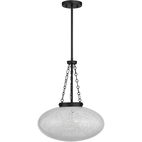 Willow 1 Light 16.5 inch Matte Black Pendant Ceiling Light