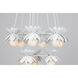 Pacha 10 Light 25 inch White Cashmere Chandelier Ceiling Light