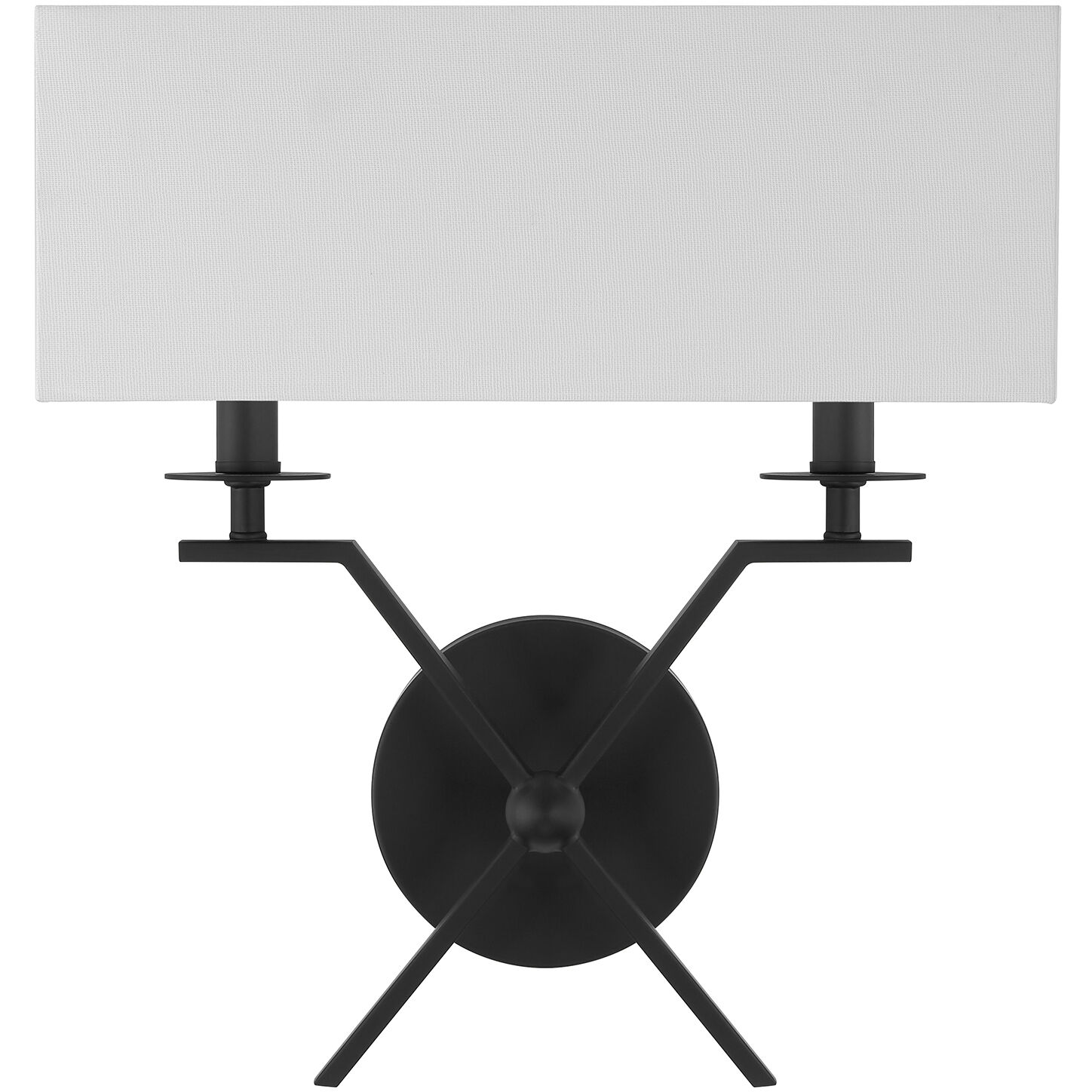 Arondale 2 Light 14 inch Matte Black Wall Sconce Wall Light