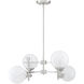 Medina 4 Light 26 inch Satin Nickel Chandelier Ceiling Light