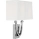 Rhodes 2 Light 14 inch Polished Nickel ADA Wall Sconce Wall Light, Essentials