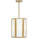 Leeds 3 Light 12 inch Warm Brass Pendant Ceiling Light