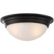 Savoy House 2 Light 11 inch English Bronze Flush Mount Ceiling Light