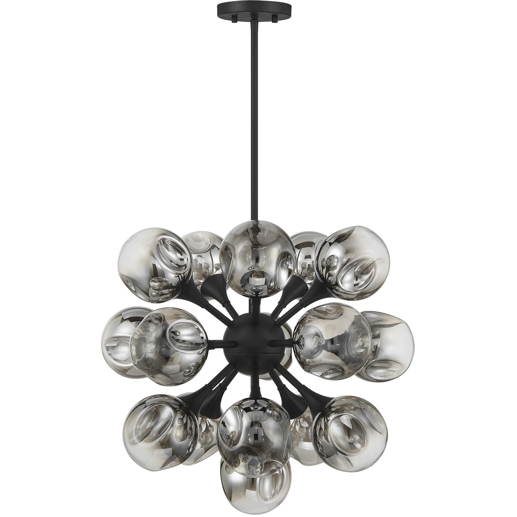 Matisse 16 Light 22 inch Matte Black Chandelier Ceiling Light