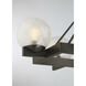 Darien Linear Chandelier Ceiling Light in Mediterranean Bronze