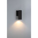 Kelley LED 8 inch Matte Black Outdoor Wall Lantern