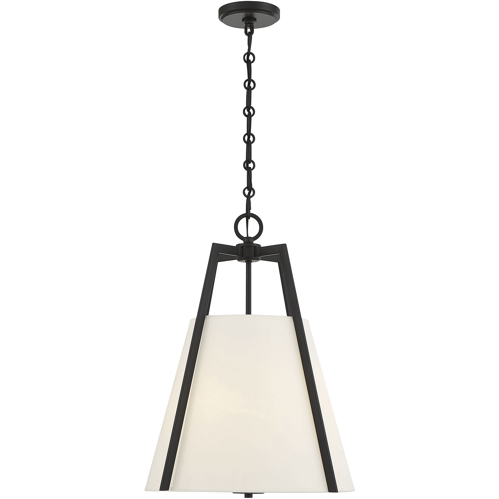 Mansfield 3 Light 18 inch Matte Black Pendant Ceiling Light, Essentials