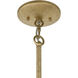 Loto 6 Light 30 inch Centura with Burnished Gold Pendant Ceiling Light