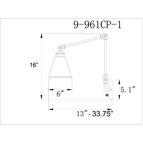 Morland 33.75 inch 60 watt Satin Nickel Adjustable Wall Sconce Wall Light, Essentials