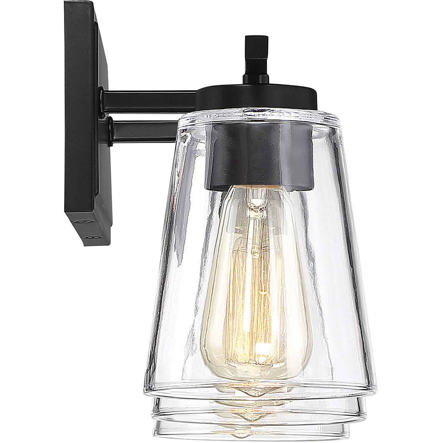 Calhoun 3 Light 24 inch Black Bathroom Vanity Light Wall Light, Essentials