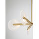 Ainslie LED 30 inch Warm Brass Chandelier Ceiling Light