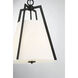 Mansfield 3 Light 18 inch Matte Black Pendant Ceiling Light, Essentials