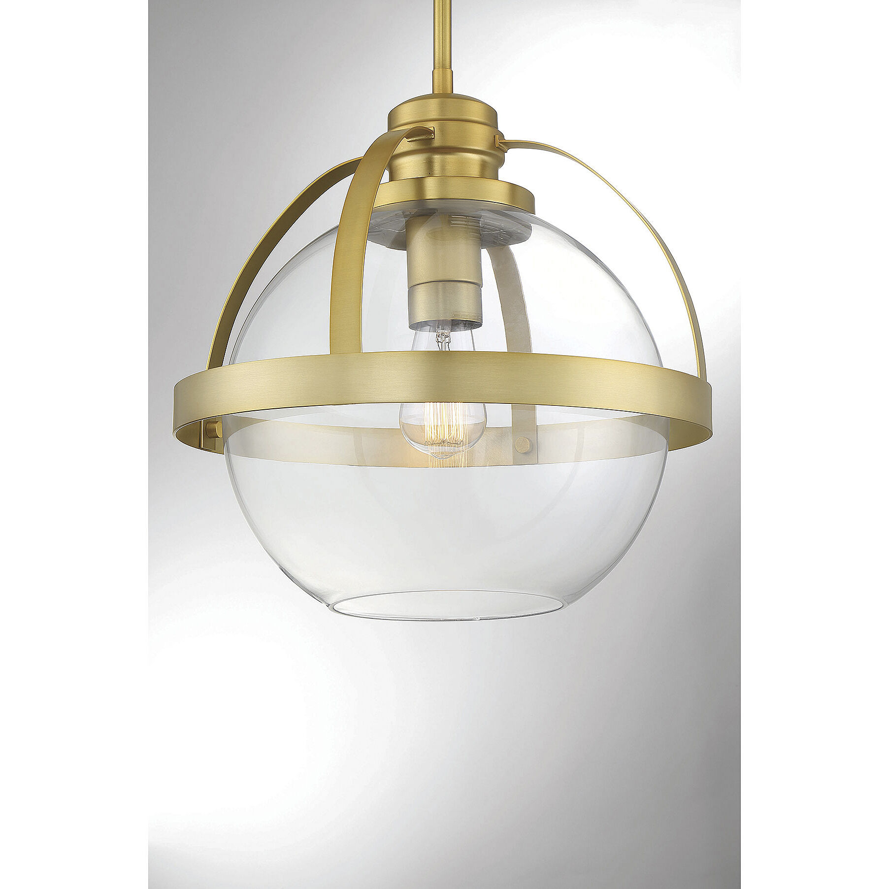 Pendleton 1 Light 14 inch Warm Brass Pendant Ceiling Light, Essentials