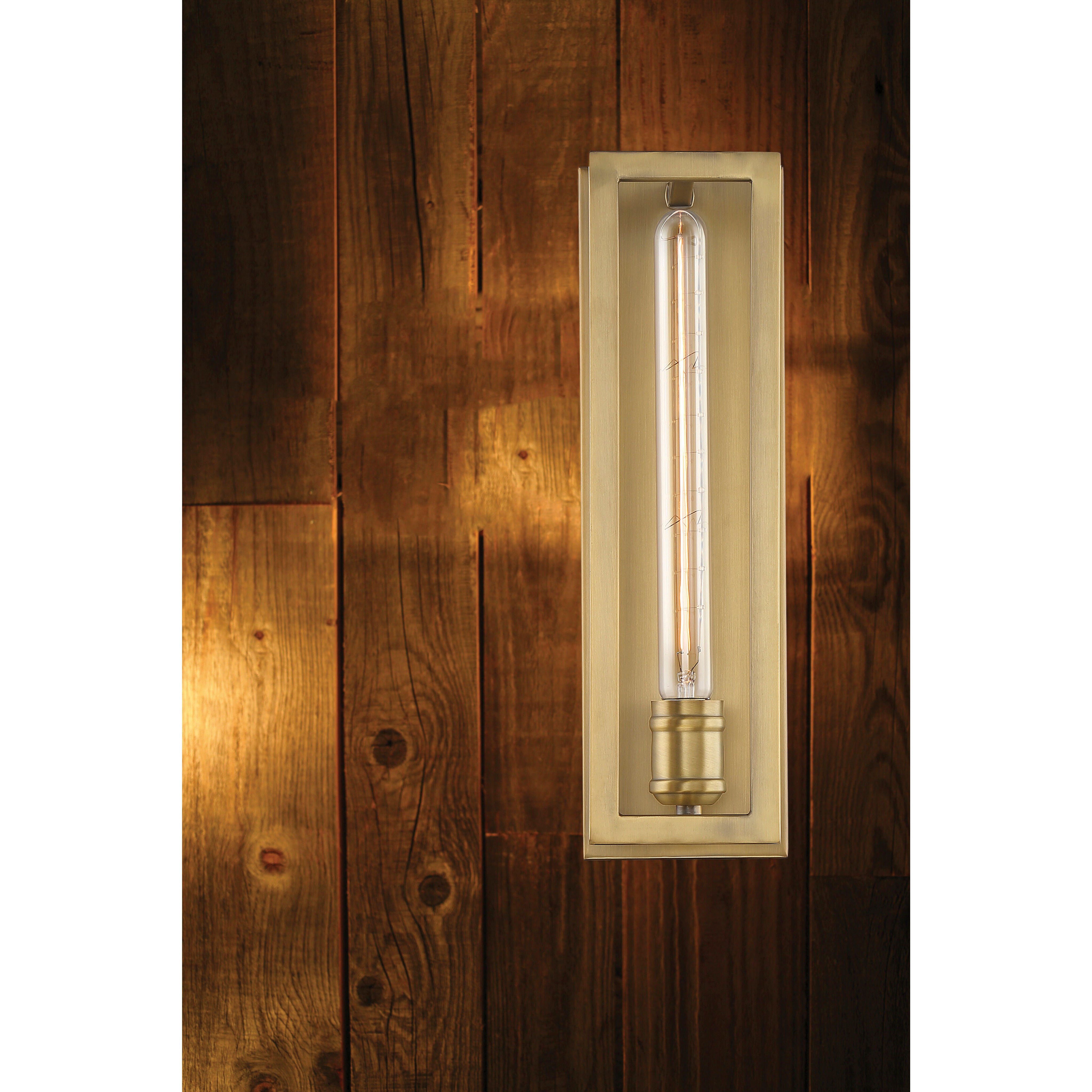 Clifton 1 Light 4.5 inch Warm Brass Wall Sconce Wall Light, Essentials