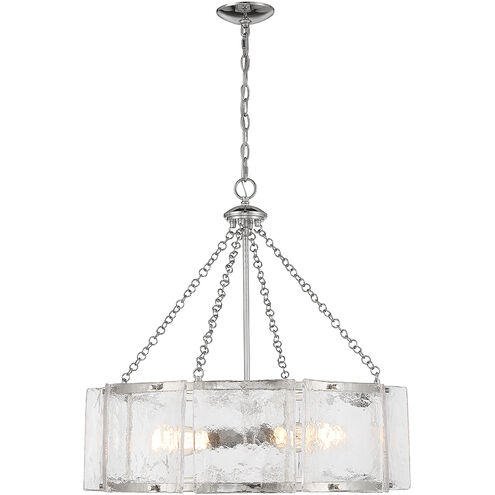 Genry 5 Light 26 inch Polished Nickel Pendant Ceiling Light