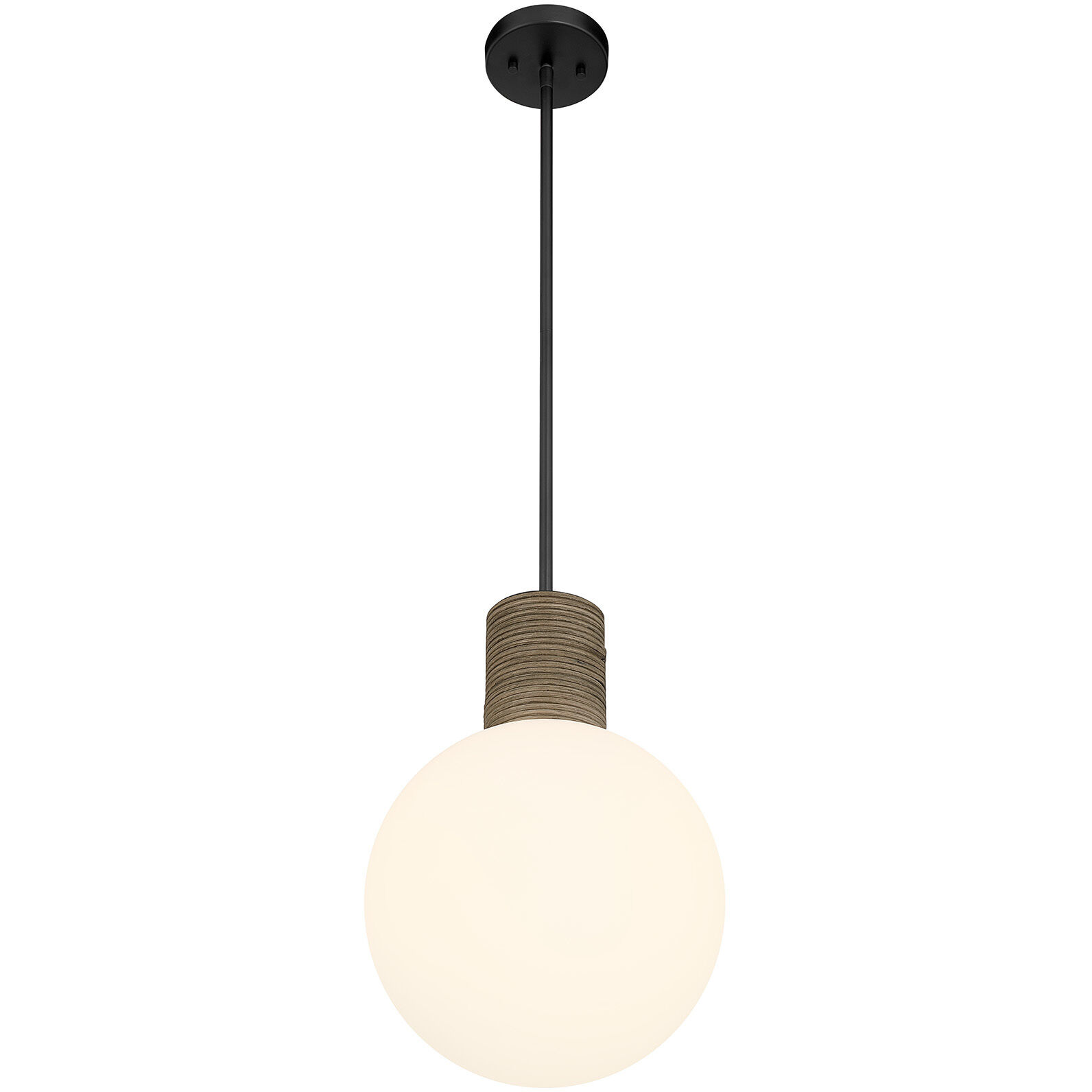 Jarrell 1 Light 12 inch Matte Black Pendant Ceiling Light