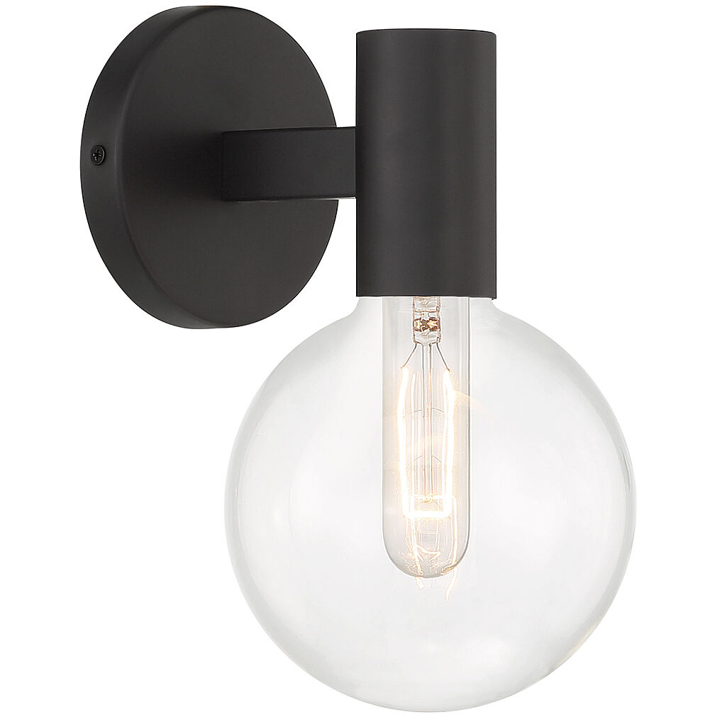 Wright 1 Light 5.75 inch Matte Black Wall Sconce Wall Light