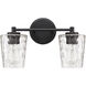 Ballas 2 Light 15.5 inch Matte Black Vanity Light Wall Light