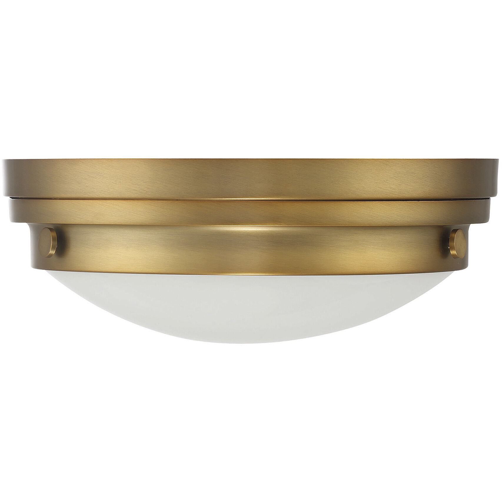 Lucerne 2 Light 13.25 inch Warm Brass Flush Mount Ceiling Light, Essentials