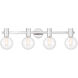 Wright 4 Light 34.00 inch Bathroom Vanity Light