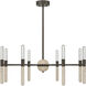 Linden LED 32 inch Mediterranean Bronze Chandelier Ceiling Light