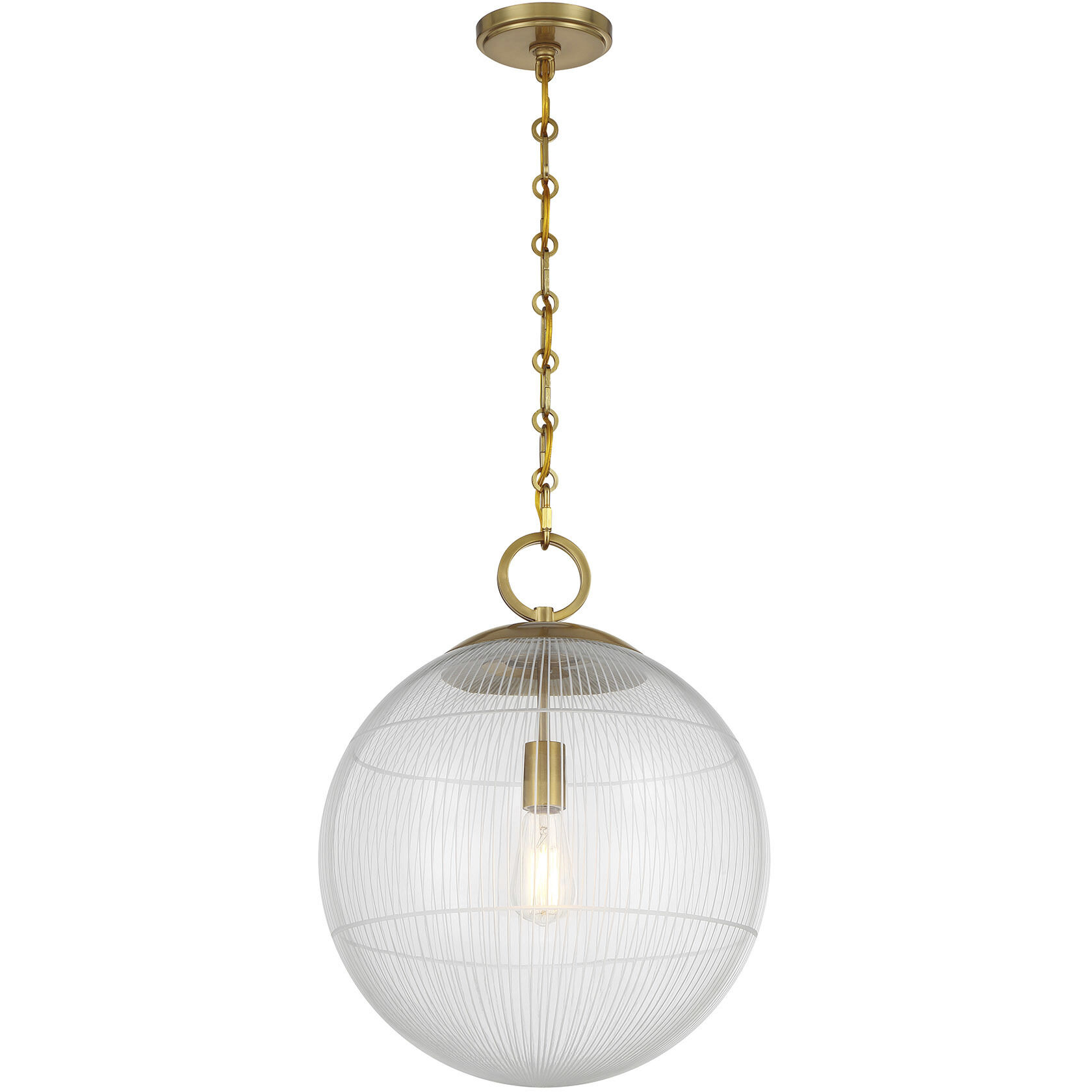 Cabot 1 Light 16 inch Warm Brass Pendant Ceiling Light
