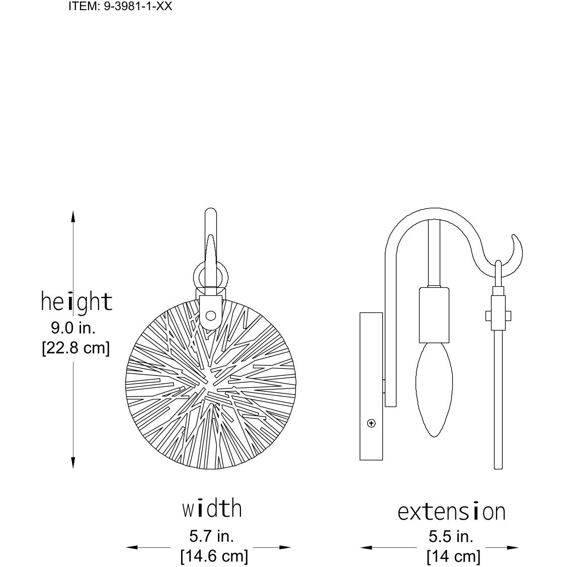 Addison 1 Light 5.75 inch Polished Chrome Bathroom Vanity Light Wall Light