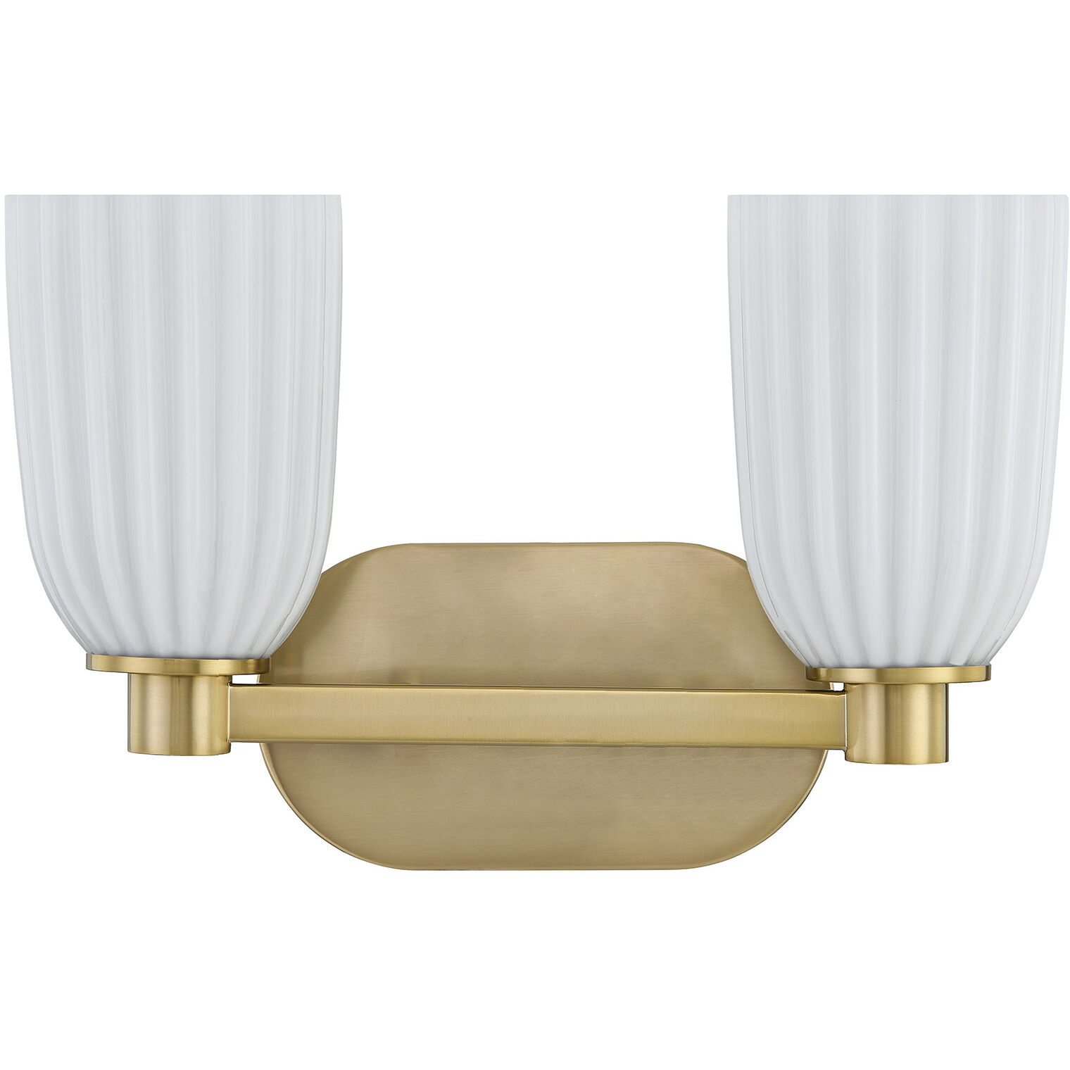 Baldwin 2 Light 14 inch Noble Brass Bathroom Vanity Light Wall Light, Essentials