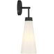 Brevard 1 Light 5.5 inch Matte Black Wall Sconce Wall Light, Lighting One