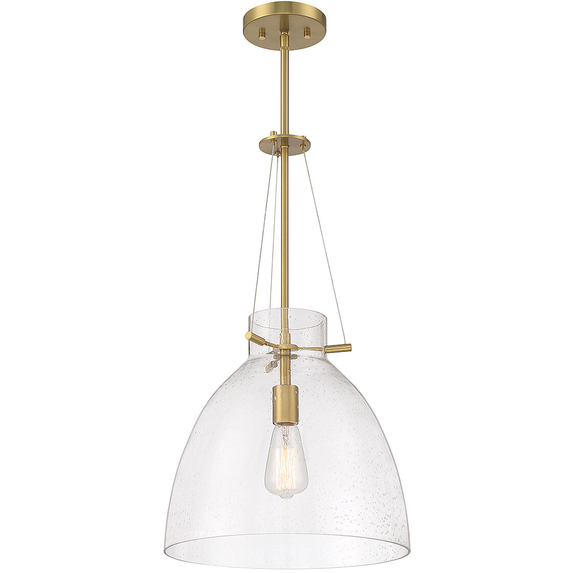 Foster 1 Light 14 inch Warm Brass Pendant Ceiling Light