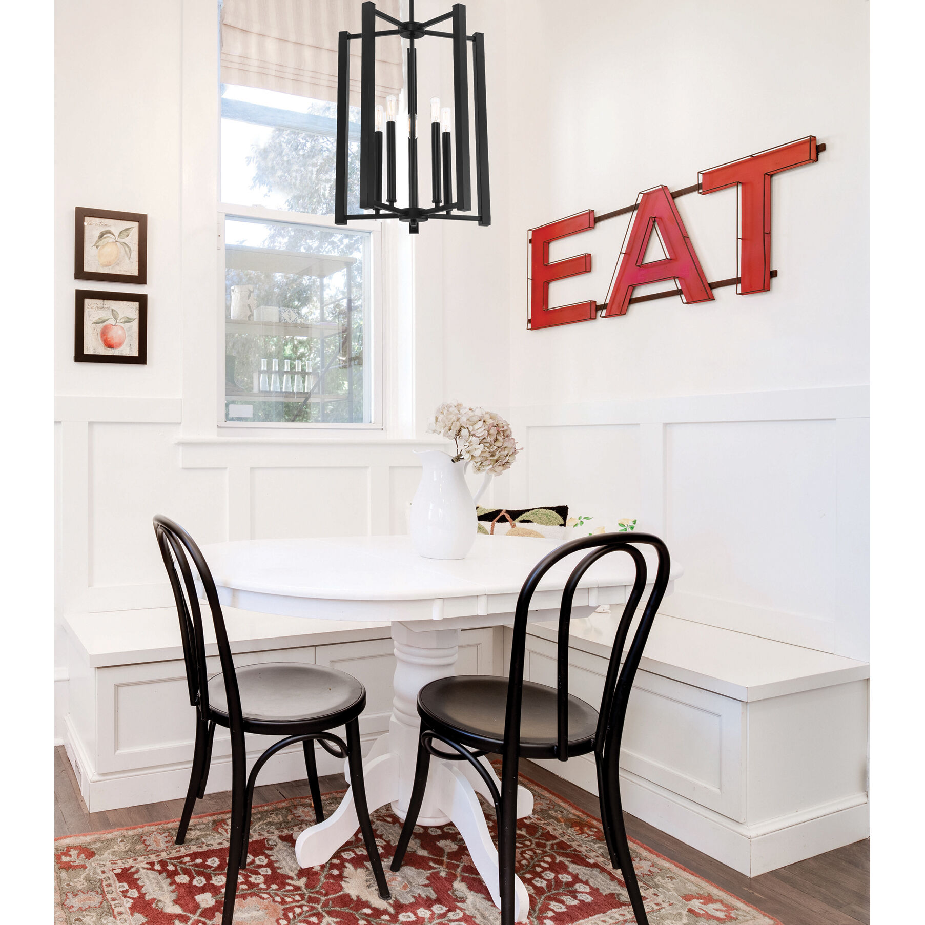 Benson 5 Light 15.5 inch Matte Black Pendant Ceiling Light, Essentials