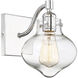 Allman 1 Light 7 inch Polished Chrome Sconce Wall Light