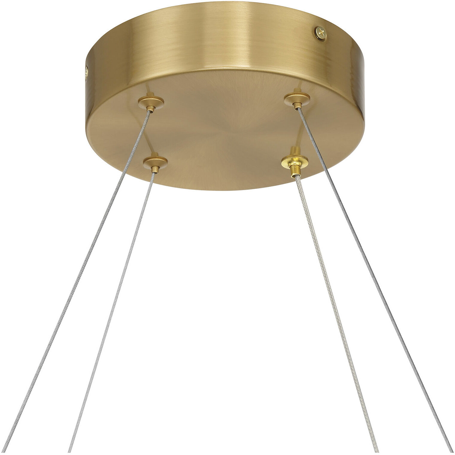 Castello LED 33.63 inch Warm Brass Chandelier Ceiling Light