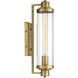 Pike 1 Light 4.75 inch Warm Brass Wall Sconce Wall Light, Essentials